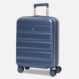 Aerolite Erweiterbares Handgepäck 55x40x20 cm auf 55x40x23 cm – Ryanair Priority, Lufthansa, Wizz Air Priority, Lufthansa Maximalgröße – Leichter Hartschalen-Kabinenkoffer mit 4 Rollen (BLAU)