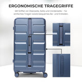 Aerolite 101L Großer Truhenkoffer mit 4+1 Spinner-Rädern, ABS-Hartschale, TSA-Schloss und leichtem Design – Blau