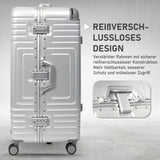 Aerolite Koffer ohne Reißverschluss, Premium Hartschalenkoffer mit Aluminiumrahmen, TSA-Sicherheitsverschluss, leise Hinomoto-Rollen, 97,6 L großes Reisegepäck