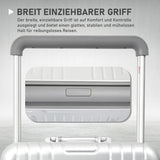 Aerolite Koffer ohne Reißverschluss, Premium Hartschalenkoffer mit Aluminiumrahmen, TSA-Sicherheitsverschluss, leise Hinomoto-Rollen, 97,6 L großes Reisegepäck