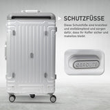 Aerolite Koffer ohne Reißverschluss, Premium Hartschalenkoffer mit Aluminiumrahmen, TSA-Sicherheitsverschluss, leise Hinomoto-Rollen, 97,6 L großes Reisegepäck