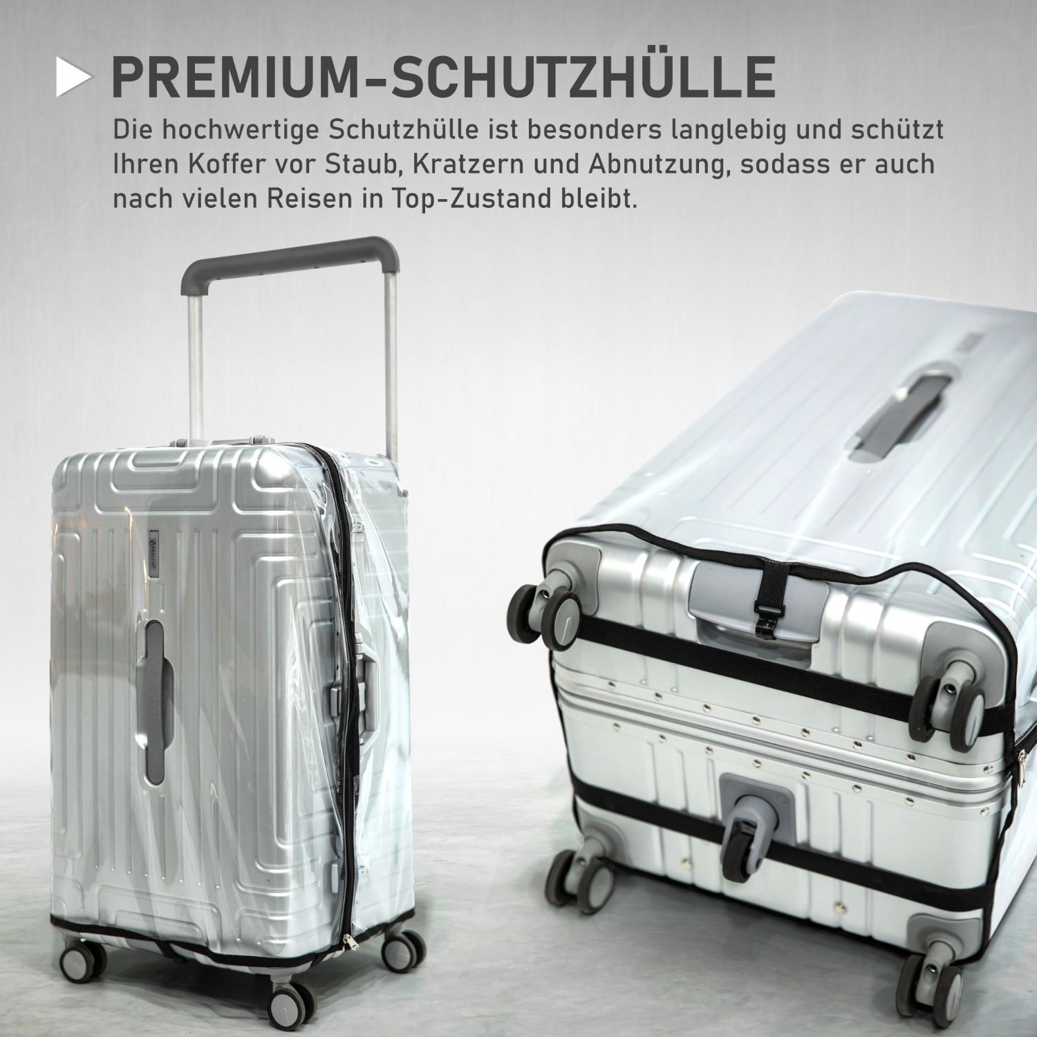 Aerolite Koffer ohne Reißverschluss, Premium Hartschalenkoffer mit Aluminiumrahmen, TSA-Sicherheitsverschluss, leise Hinomoto-Rollen, 97,6 L großes Reisegepäck