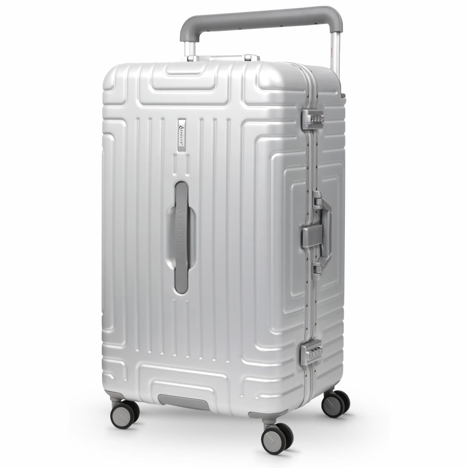 Aerolite Koffer ohne Reißverschluss, Premium Hartschalenkoffer mit Aluminiumrahmen, TSA-Sicherheitsverschluss, leise Hinomoto-Rollen, 97,6 L großes Reisegepäck