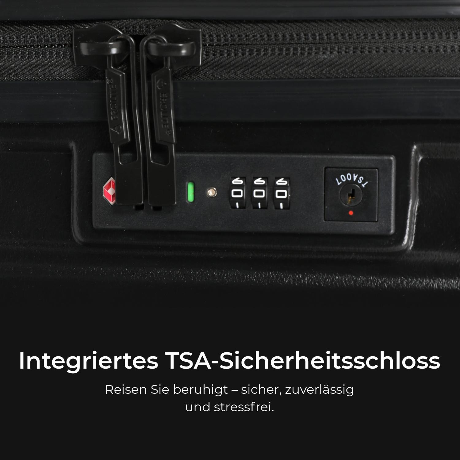 Aerolite M-Lite Trunk – Premium 76 cm Koffer für den Check-in, strapazierfähiges PP-Polypropylen, TSA-Zahlenschloss, leise Hinomoto-Rollen, luxuriöses umweltfreundliches Innenfutter, 15 Jahre Garantie