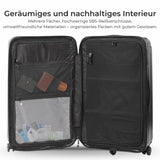 Aerolite M-Lite Trunk – Premium 76 cm Koffer für den Check-in, strapazierfähiges PP-Polypropylen, TSA-Zahlenschloss, leise Hinomoto-Rollen, luxuriöses umweltfreundliches Innenfutter, 15 Jahre Garantie