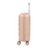 Aerolite Erweiterbares Handgepäck 55x40x20 cm auf 55x40x23 cm – Ryanair Priority, Lufthansa, Wizz Air Priority, Lufthansa Maximalgröße – Leichter Hartschalen-Kabinenkoffer mit 4 Rollen (BEIGE)