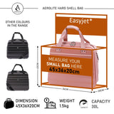 Aerolite New Summer 2024 Easyjet Maximale Größe 45 x 36 x 20 cm Handgepäck Zugelassenes Hartschalen - Reisegepäck Schultertasche unter dem Sitz Flugtasche mit 2 Jahren Garantie - Aerolite DE