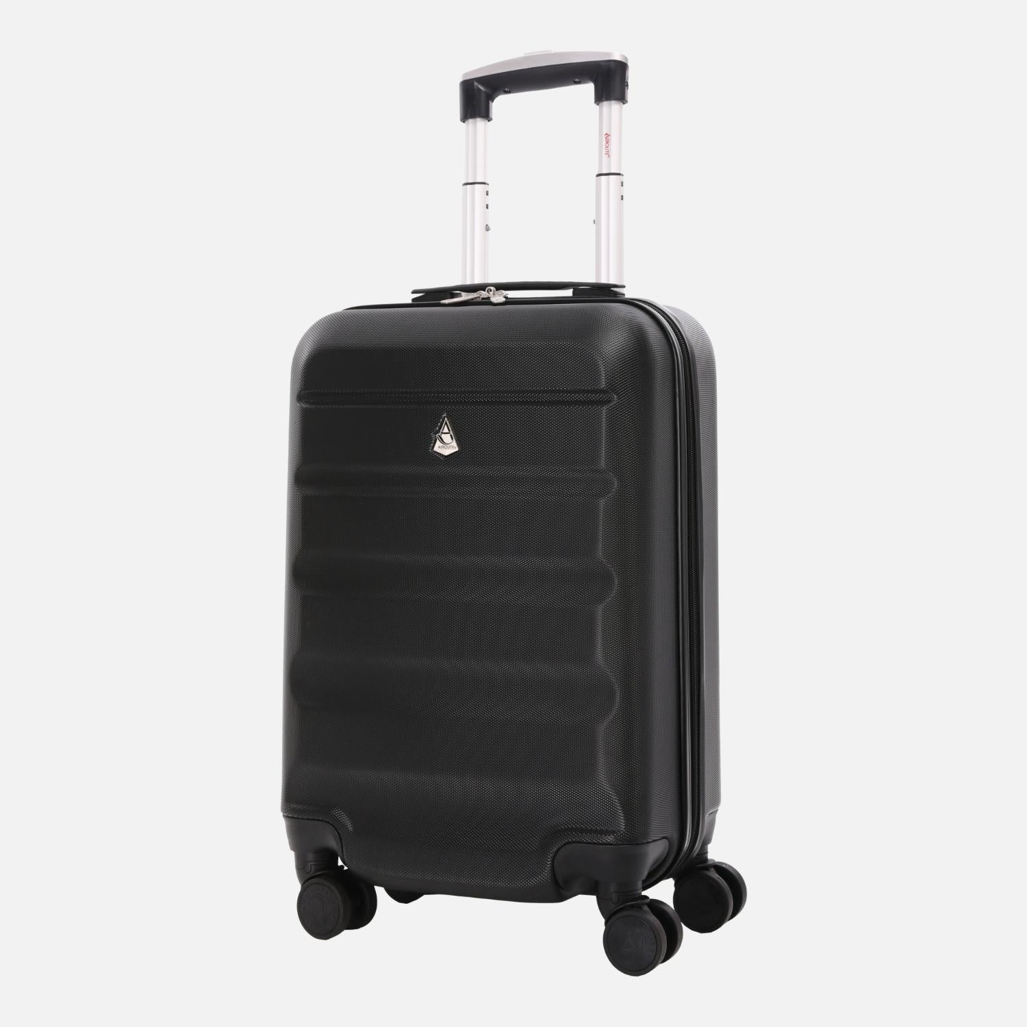 Aerolite Leichter 55x35x20cm ABS Hartschale 4 Rollen Handgepäck Trolley Koffer Bordgepäck Gepäck für Lufthansa, Eurowings, TUIfly, Ryanair, Easyjet, SunExpress und viele mehr