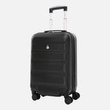 Aerolite Leichter 55x35x20cm ABS Hartschale 4 Rollen Handgepäck Trolley Koffer Bordgepäck Gepäck für Lufthansa, Eurowings, TUIfly, Ryanair, Easyjet, SunExpress und viele mehr