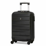 Aerolite Leichter ABS Hartschale 4 Rollen Handgepäck Trolley Koffer Bordgepäck Gepäck für Lufthansa, Eurowings, TUIfly, Ryanair, easyJet, SunExpress und viele mehr - Aerolite DE