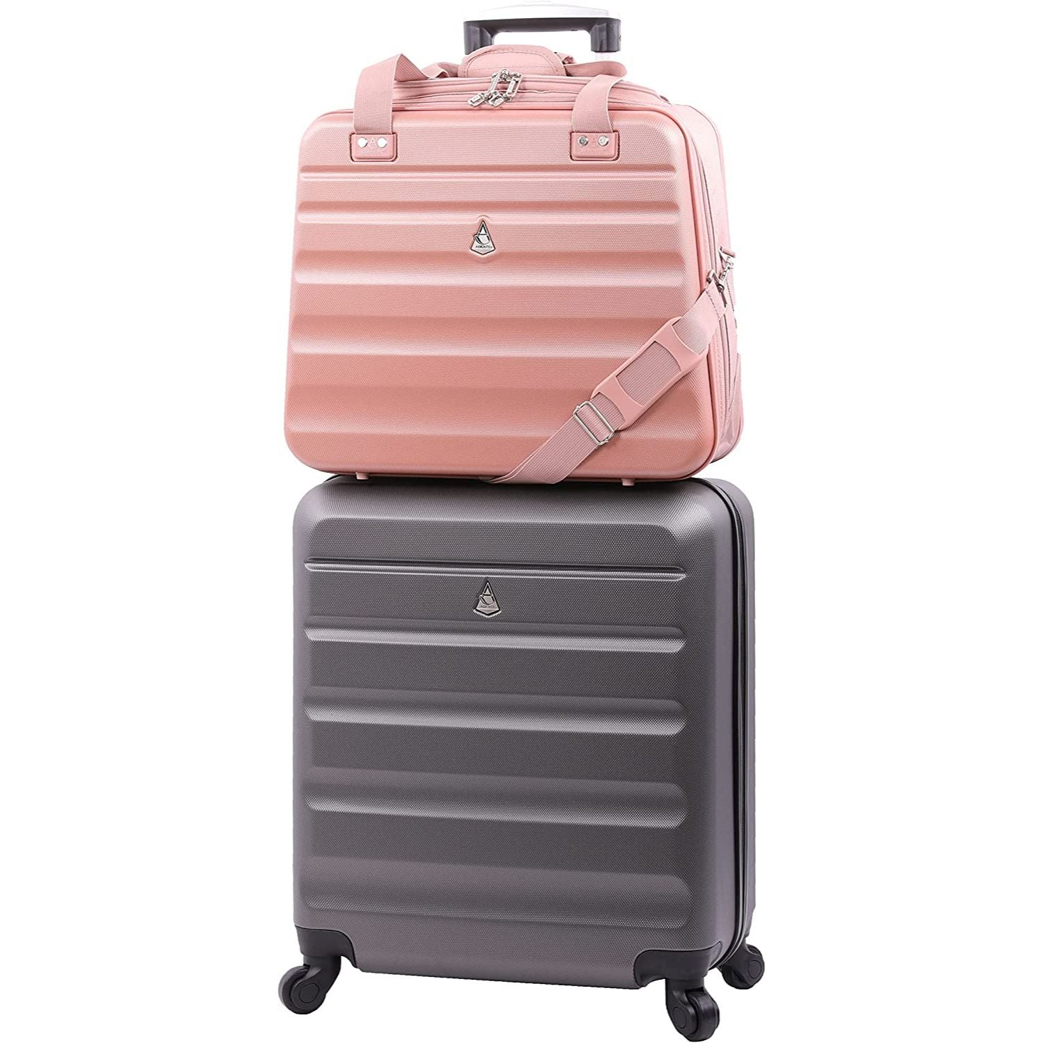 Aerolite New Summer 2022 Easyjet Maximale Größe 45 x 36 x 20 cm Handgepäck Zugelassenes Hartschalen-Reisegepäck Schultertasche unter dem Sitz Flugtasche mit 2 Jahren Garantie - Aerolite DE