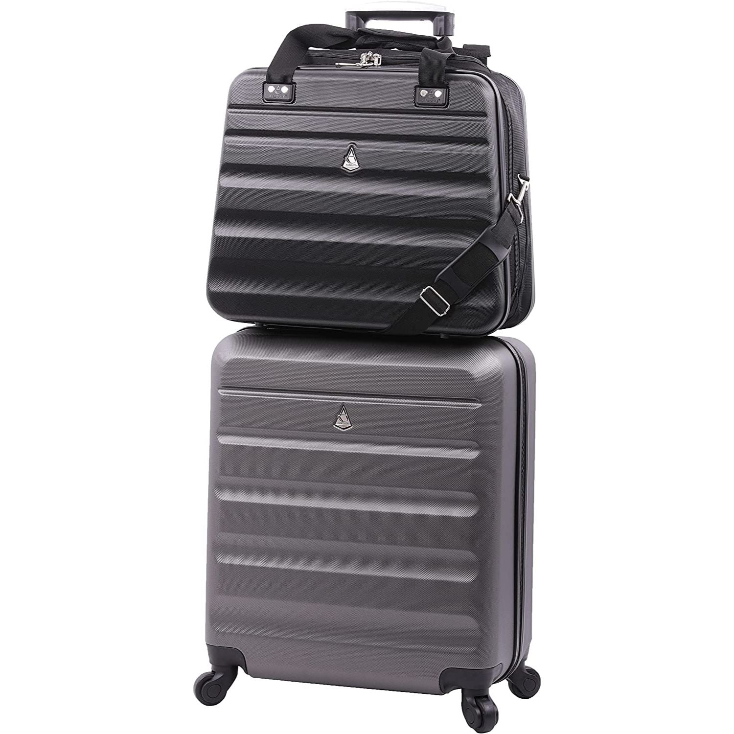 Aerolite New Summer 2022 Easyjet Maximale Größe 45 x 36 x 20 cm Handgepäck Zugelassenes Hartschalen-Reisegepäck Schultertasche unter dem Sitz Flugtasche mit 2 Jahren Garantie - Aerolite DE