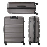 Aerolite XL Große Leichter ABS Hartschale 4 Rollen Trolley Koffer Reisekoffer Hartschalenkoffer Rollkoffer Gepäck, 79cm, Kohlegrau