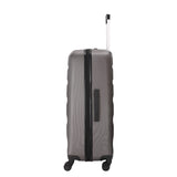 Aerolite XL Große Leichter ABS Hartschale 4 Rollen Trolley Koffer Reisekoffer Hartschalenkoffer Rollkoffer Gepäck, 79cm, Kohlegrau