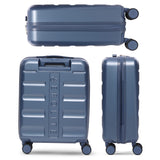 Aerolite Lufthansa Handgepäck 55x40x23 cm – Erweiterbarer Hartschalen-Kabinenkoffer (55x40x20 bis 55x40x23 cm), Ryanair Priority & Wizz Air Priority kompatibel, Leicht, 4 Rollen (BLAU)