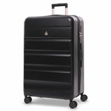 Aerolite Großer 28" 100L Leichter ABS-Hartschalenkoffer, 4 Doppel-Spinnräder, TSA-Schloss, Robustes Aufgabegepäck – Schwarz
