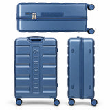Aerolite Großer Hartschalenkoffer 28" (100 L) aus ABS-Polycarbonat, 4 Doppelrollen, TSA-Zahlenschloss, Leichtes Aufgabegepäck - Blau