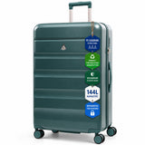 Aerolite Premium Hartschalenkoffer 32 Zoll – Extra großes Aufgabegepäck (144 L) mit TSA-Zahlenschloss, 8 Doppelrollen, ABS-Polycarbonat-Hartschale & organisiertem Innenraum (Waldgrün)