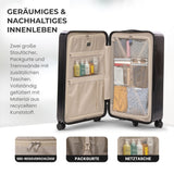 Aerolite 101L Großer Truhenkoffer mit 4+1 Spinner-Rädern, ABS-Hartschale, TSA-Schloss und leichtem Design – Schwarz