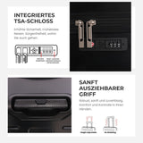 Aerolite 101L Großer Truhenkoffer mit 4+1 Spinner-Rädern, ABS-Hartschale, TSA-Schloss und leichtem Design – Schwarz