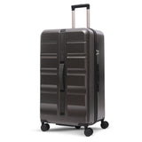 Aerolite 101L Großer Truhenkoffer mit 4+1 Spinner-Rädern, ABS-Hartschale, TSA-Schloss und leichtem Design – Holzkohle