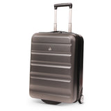 Aerolite Erweiterbarer Kabinenkoffer 55x40x20cm – Ryanair Priority Maximalgröße, erweiterbar auf 55x40x23cm für Lufthansa & Wizz Air Priority, Hartschalen-Handgepäck-Trolley mit 2 Rollen und TSA-Schloss, 40–46L Fassungsvermögen, Holzkohle