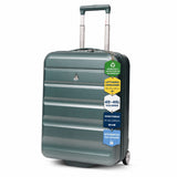 Aerolite Erweiterbarer Kabinenkoffer 55x40x20cm – Ryanair Priority Maximalgröße, erweiterbar auf 55x40x23cm für Lufthansa & Wizz Air Priority, Hartschalen-Handgepäck-Trolley mit 2 Rollen und TSA-Schloss, 40–46L Fassungsvermögen, Waldgrün