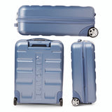 Aerolite Erweiterbarer Kabinenkoffer 55x40x20cm – Ryanair Priority Maximalgröße, erweiterbar auf 55x40x23cm für Lufthansa & Wizz Air Priority, Hartschalen-Handgepäck-Trolley mit 2 Rollen und TSA-Schloss, 40–46L Fassungsvermögen, Blau