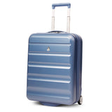 Aerolite Erweiterbarer Kabinenkoffer 55x40x20cm – Ryanair Priority Maximalgröße, erweiterbar auf 55x40x23cm für Lufthansa & Wizz Air Priority, Hartschalen-Handgepäck-Trolley mit 2 Rollen und TSA-Schloss, 40–46L Fassungsvermögen, Blau
