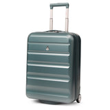 Aerolite Erweiterbarer Kabinenkoffer 55x40x20cm – Ryanair Priority Maximalgröße, erweiterbar auf 55x40x23cm für Lufthansa & Wizz Air Priority, Hartschalen-Handgepäck-Trolley mit 2 Rollen und TSA-Schloss, 40–46L Fassungsvermögen, Waldgrün