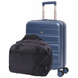 Aerolite Ryanair Priority Max Kabinengepäck-Set – Erweiterbarer 55x40x20/23cm Hartschalenkoffer + 40x30x20cm Untersitz-Tasche (Aktuelle Ryanair-Größe), Airline-zugelassenes Handgepäck-Set mit TSA-Schloss