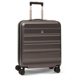 Aerolite 56x45x25 cm Großer Kabinentrolley – Easyjet Large Cabin/Plus/Flexi, British Airways & Jet2 maximale Kabinengepäckgröße, leichter Hartschalenkoffer mit 8 Doppelrollen, TSA-Schloss, 56L Fassungsvermögen, 5 Jahre Garantie, Anthrazit