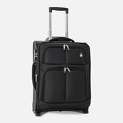 Aerolite 55x40x20 Erweiterbar 55x40x23 Lufthansa Eurowings Ryanair Höchstbetrag Leichter Handgepäck Handgepäckkoffer Koffer Bordgepäck Trolley Schwarz