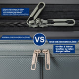 Aerolite Erweiterbarer Weichschalen-Handgepäckkoffer 55x40x20cm auf 55x40x23cm – Ryanair Priority, Wizz Air Priority, Lufthansa Max Größe – Leichter Kabinentrolley mit 2 Rollen