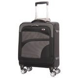 Aerolite Erweiterbarer 55x40x20cm bis 55x40x23cm 4-Rad Kabinentrolley – MAX-Größe für Ryanair Priority, Wizz Air & Lufthansa, Ultraleichter Weichschalen-Handgepäckkoffer mit TSA-Schloss