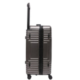 Aerolite Koffer ohne Reißverschluss, Premium Hartschalenkoffer mit Aluminiumrahmen, TSA-Sicherheitsverschluss, leise Hinomoto-Rollen, 97,6 L großes Reisegepäck - Holzkohle