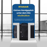 Aerolite 40 x 30 x 20 Wizz Air Rucksack in maximaler Größe, umweltfreundlich, für Handgepäck zugelassen, Reisetasche, leichte Umhängetasche, Flugrucksack mit YKK-Reißverschlüssen, 5 Jahre Garantie