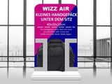 Aerolite Handgepäck Set – 55x40x20cm erweiterbar auf 55x40x23cm Kabinenkoffer mit TSA-Schloss & 4 Rollen + 40x30x20cm Untersitz Reisetasche, Ryanair & Wizz Air Priority + Lufthansa MAX Handgepäck (2-teilig)