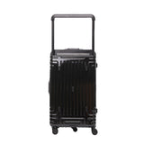 Aerolite Koffer ohne Reißverschluss, Premium Hartschalenkoffer mit Aluminiumrahmen, TSA-Sicherheitsverschluss, leise Hinomoto-Rollen, 97,6 L großes Reisegepäck - Schwarz