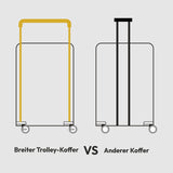Aerolite Aluminium Zipperless PP Koffer, Premium Koffer, TSA Latch-Lock, Aluminiumrahmen, leise Hinomoto Räder, 97.6L großes Gepäckstück