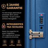 Aerolite Großer Hartschalenkoffer 28" (100 L) aus ABS-Polycarbonat, 4 Doppelrollen, TSA-Zahlenschloss, Leichtes Aufgabegepäck - Blau