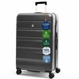 Aerolite Großer Hartschalenkoffer 28" (100 L) aus ABS-Polycarbonat, 4 Doppelrollen, TSA-Zahlenschloss, Leichtes Aufgabegepäck – Graphite Shadow