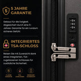 Aerolite Großer Hartschalenkoffer 28" (100 L) aus ABS-Polycarbonat, 4 Doppelrollen, TSA-Zahlenschloss, Leichtes Aufgabegepäck – Graphite Shadow