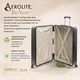 Aerolite Premium Hartschalenkoffer 32 Zoll – Extra großes Aufgabegepäck (144 L) mit TSA-Zahlenschloss, 8 Doppelrollen, ABS-Polycarbonat-Hartschale & organisiertem Innenraum (Graphite Shadow)