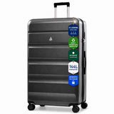 Aerolite Premium Hartschalenkoffer 32 Zoll – Extra großes Aufgabegepäck (144 L) mit TSA-Zahlenschloss, 8 Doppelrollen, ABS-Polycarbonat-Hartschale & organisiertem Innenraum (Graphite Shadow)