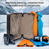 Aerolite 108L Extra-Großer Reisekoffer – Robuste Polypropylen-Hartschale, 4 Doppel-Spinner-Räder, TSA-Schloss, YKK-Reißverschlüsse & Frisch gefüttertes Innenfutter – Schwarz