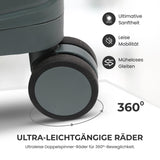 Aerolite 108L Extra-Großer Reisekoffer – Robuste Polypropylen-Hartschale, 4 Doppel-Spinner-Räder, TSA-Schloss, YKK-Reißverschlüsse & Frisch gefüttertes Innenfutter – Dunkelgrün