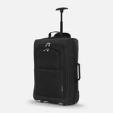 5 Cities Leichtgewicht Handgepäck Kabinentrolley Rollkoffer Gepäck Reisetasche Bordgepäck mit Rädern für Lufthansa, Eurowings, TUIfly, Sun Express, Easyjet, Ryanair, British Airways, Jet 2 und viele andere Airlines 55x35x20cm 42L