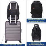 Aerolite 40x20x25cm Ryanair Maximaler Premium Qualität Ökofreundlicher Rucksack - Trolley mit 2 Rädern, ausziehbarem Griff, 10 Jahre Markengarantie - Aerolite DE