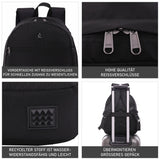Aerolite Lufthansa Gepäck-Set – Kabinentrolley 55x40x20/23 + Unter-Sitz-Rucksack 40x30x10, Handgepäck für Lufthansa, Swiss, Austrian, Recycelt, Erweiterbar, Leicht, 10 Jahre Garantie